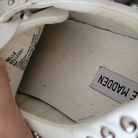 Steve Madden leopard/studded detailed sneakers - Picture 7 of 14